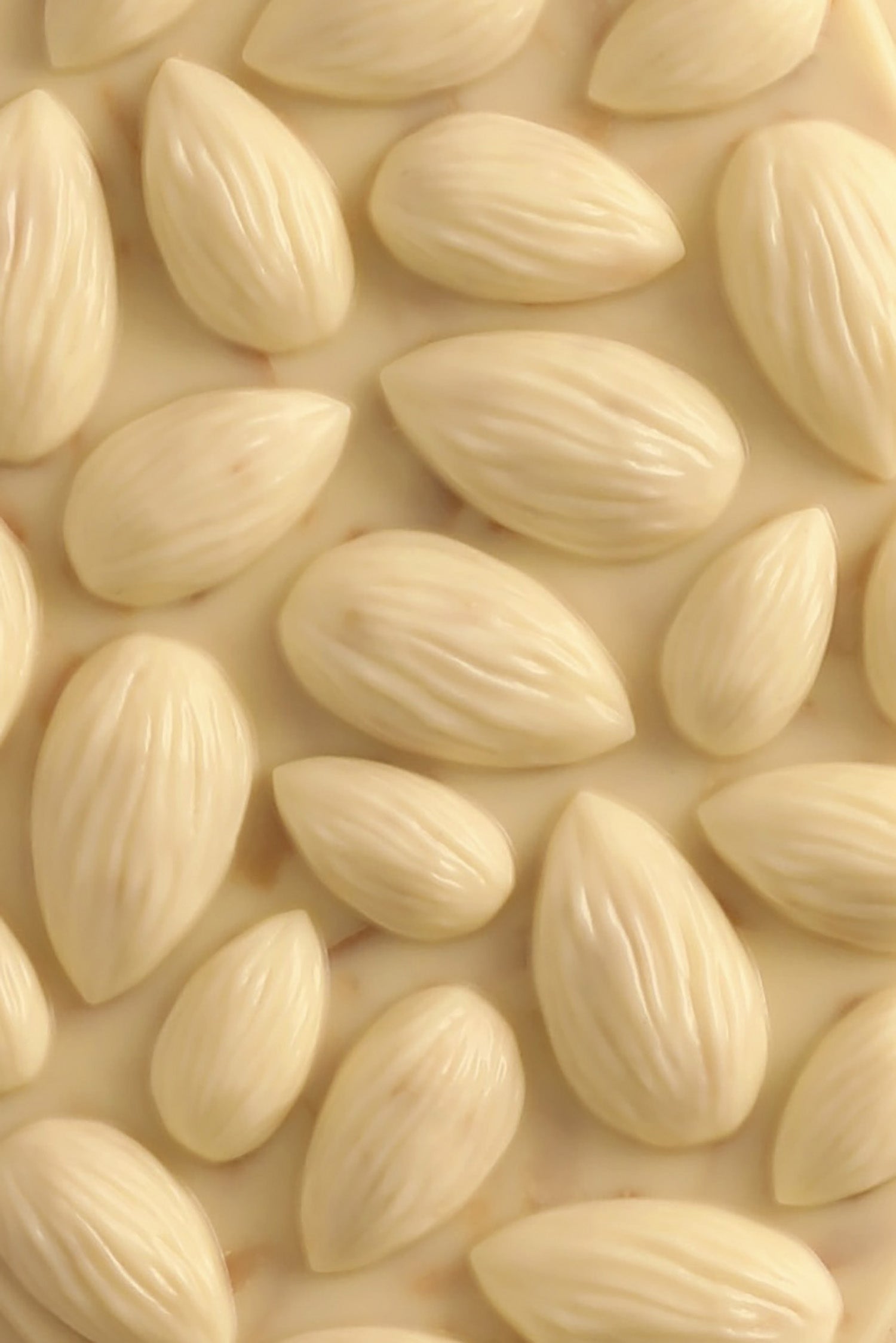 Mendiant almond white chocolate tablet