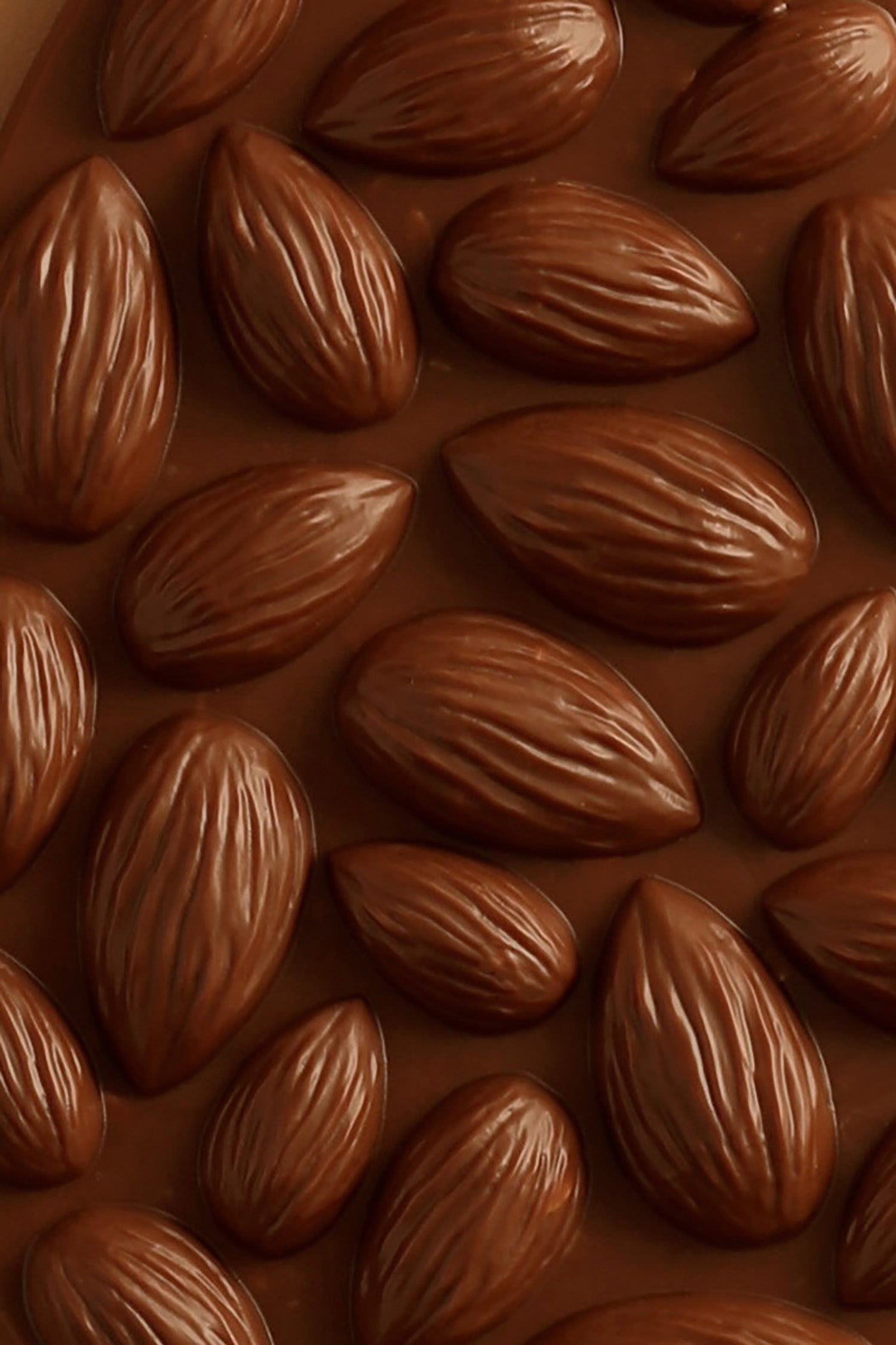 Milk chocolate almond mendiant tablet