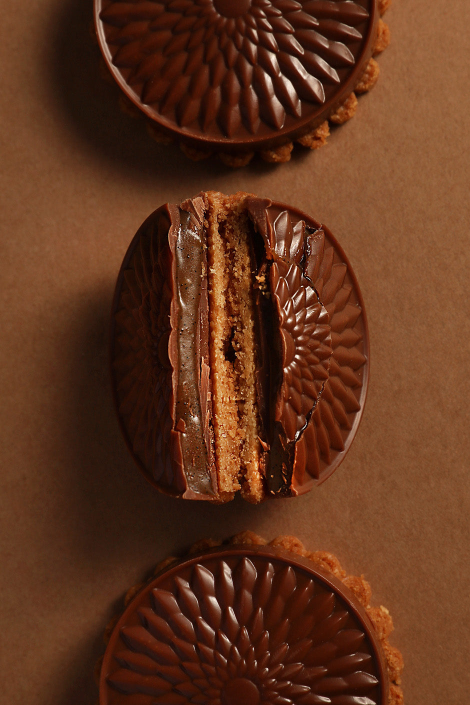 5 milk chocolate shortbreads