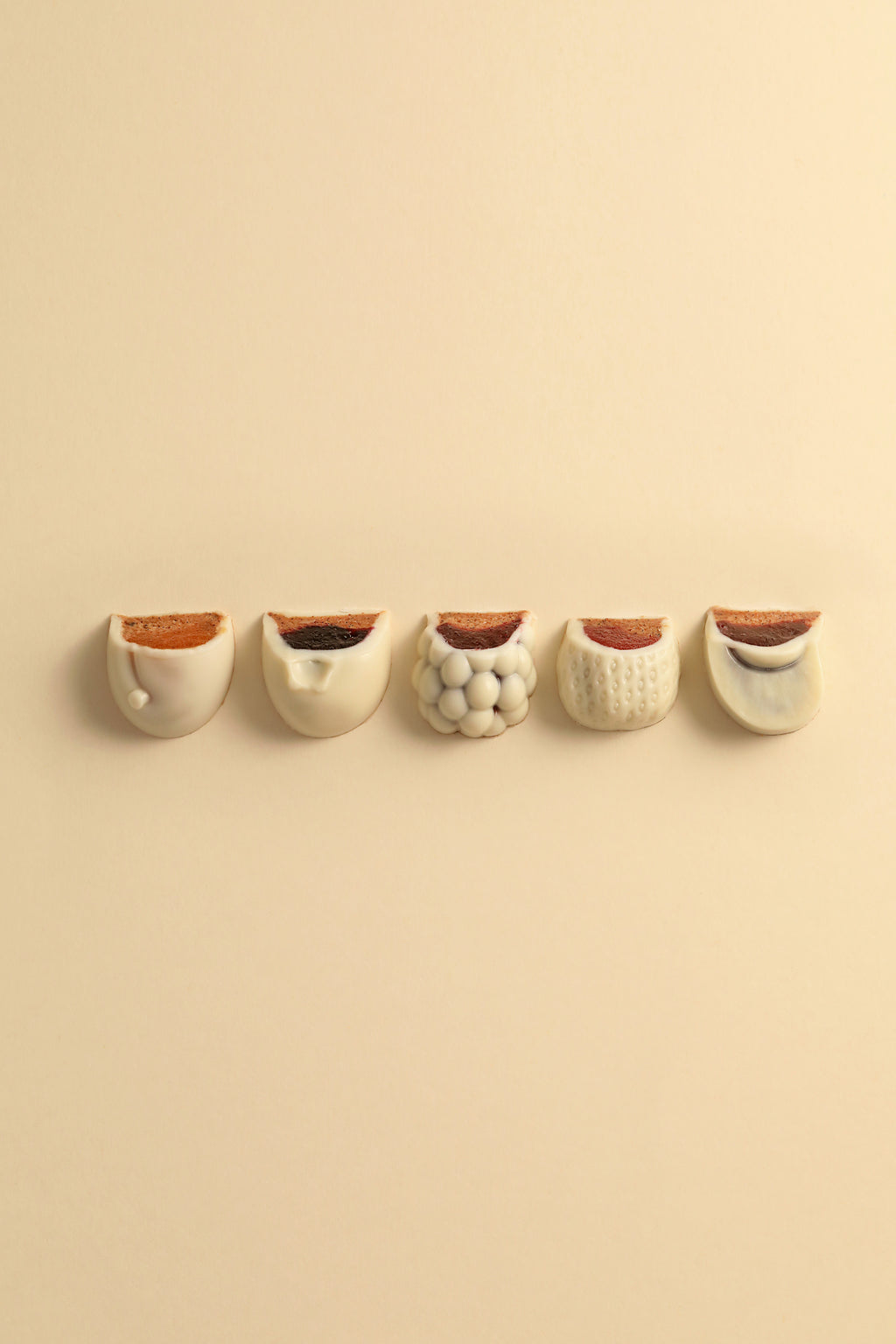 Bonbon d'été 5 pièces chocolat blanc