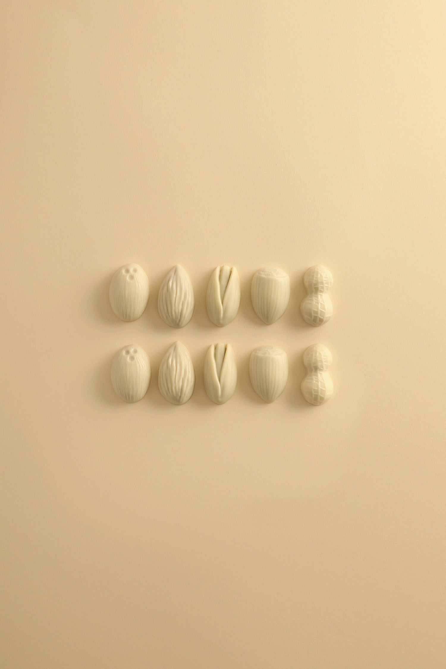 10 white chocolate candy