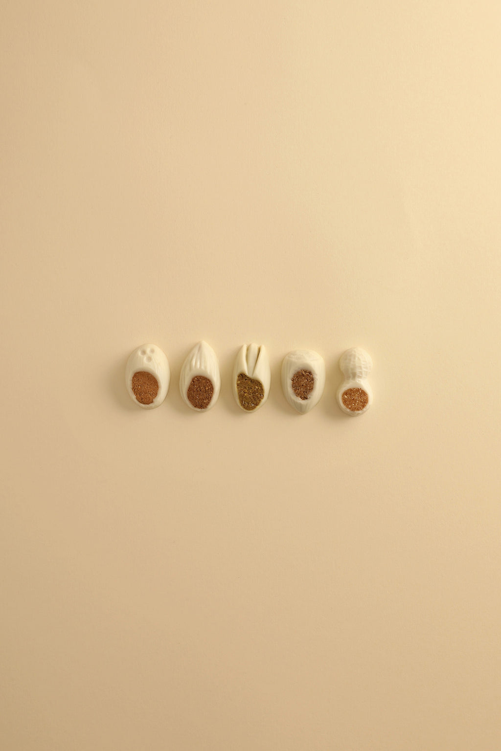 10 white chocolate candy