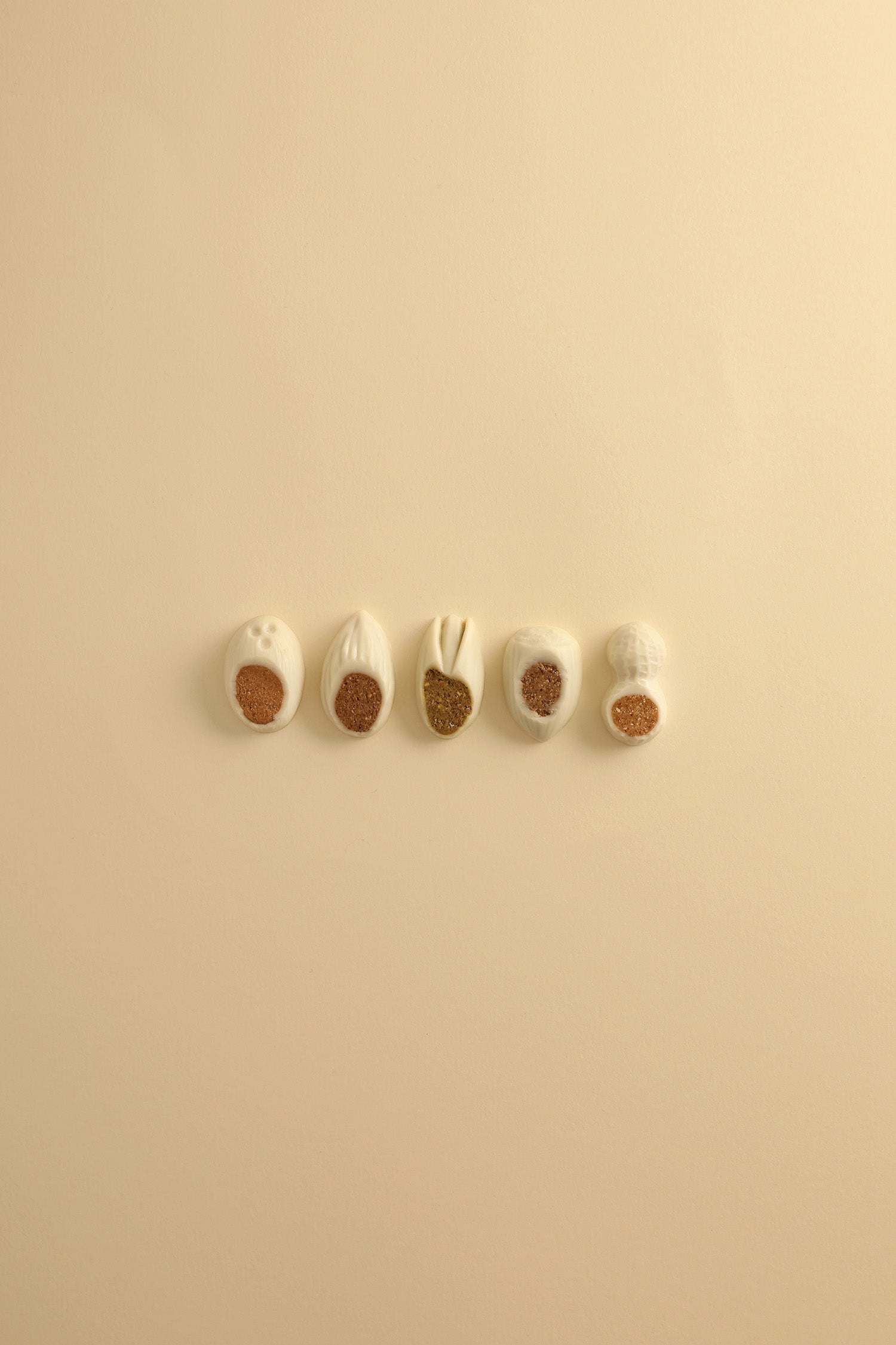 10 white chocolate candy