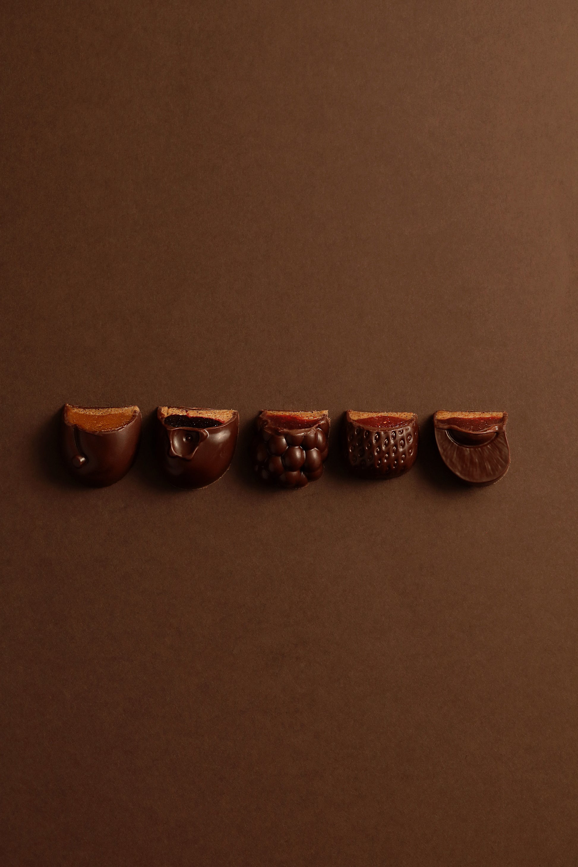 Bonbon d'été 5 pièces chocolat noir