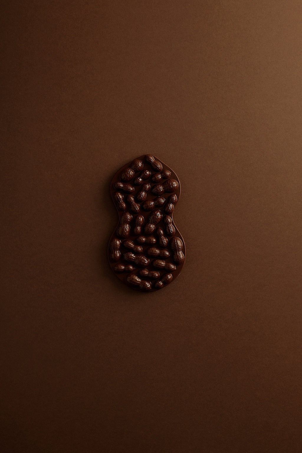 Peanut and dark chocolate mendiant tablet