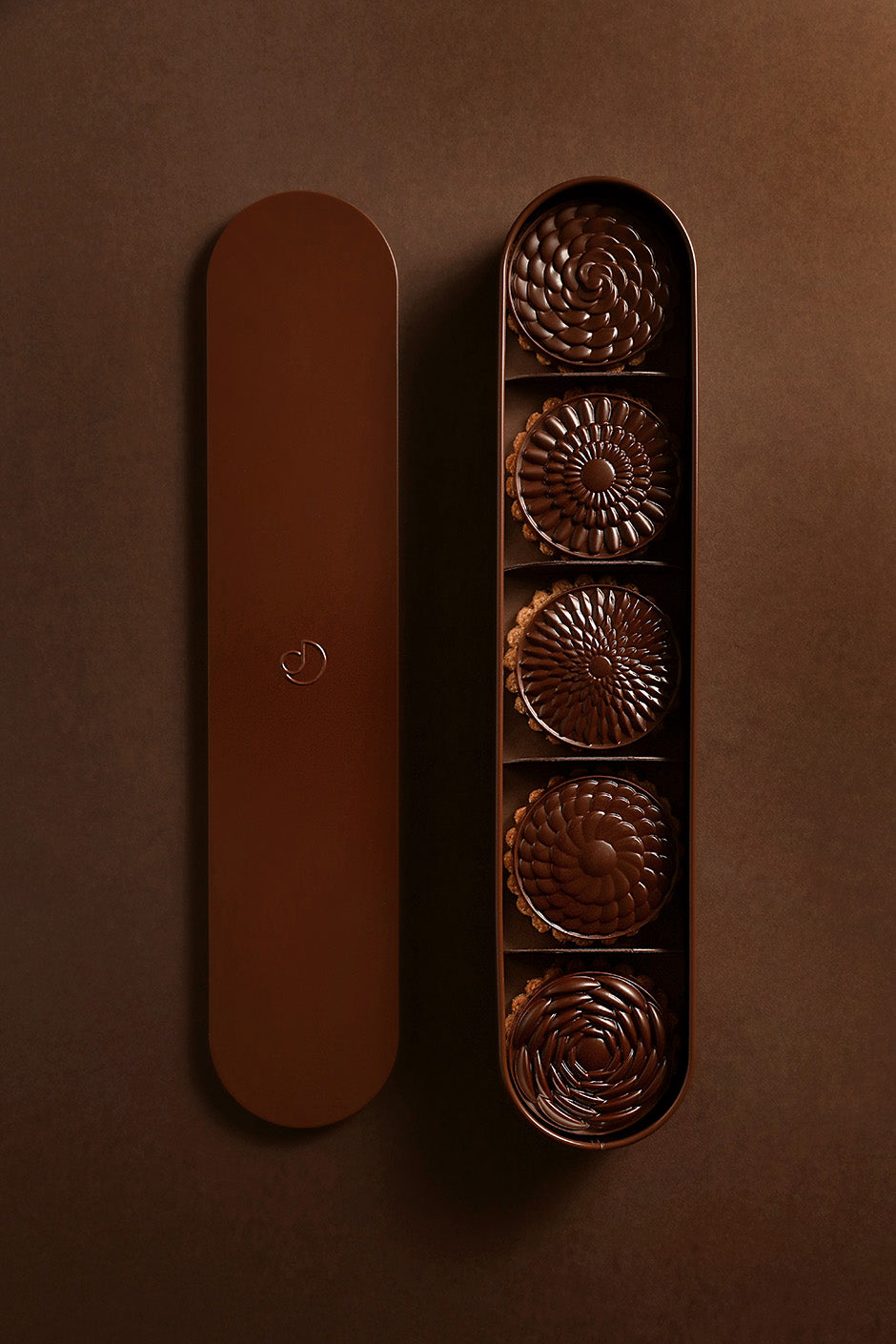 5 dark chocolate shortbreads