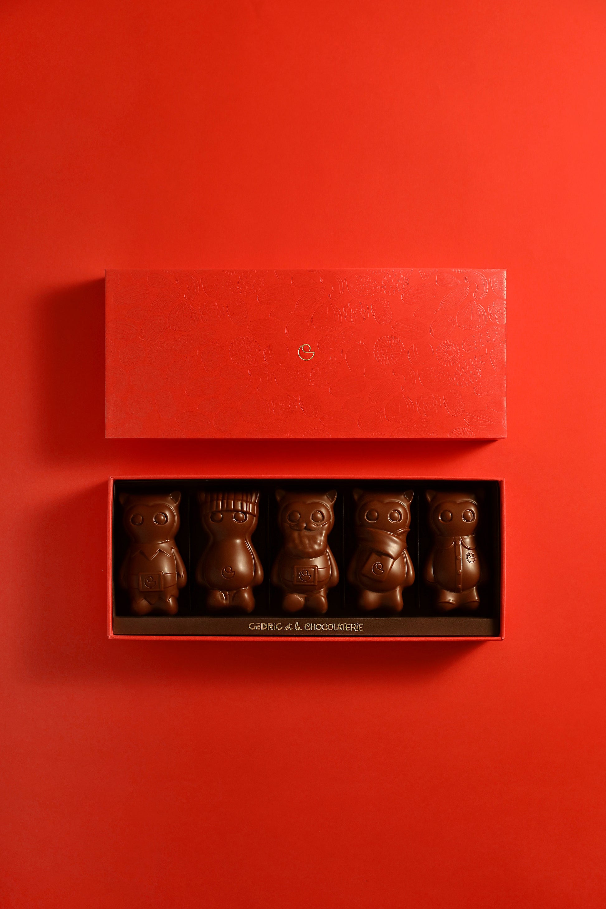 Cedrico de Noël 5 pièces chocolat lait