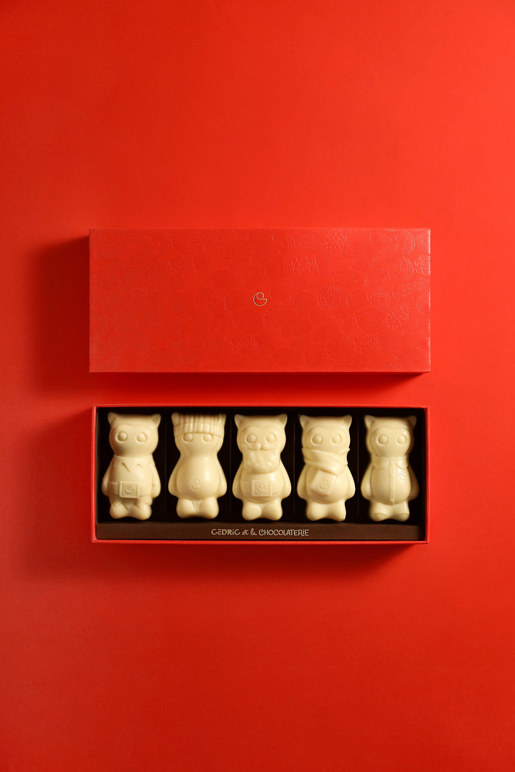 Cedrico de Noël 5 pièces chocolat blanc