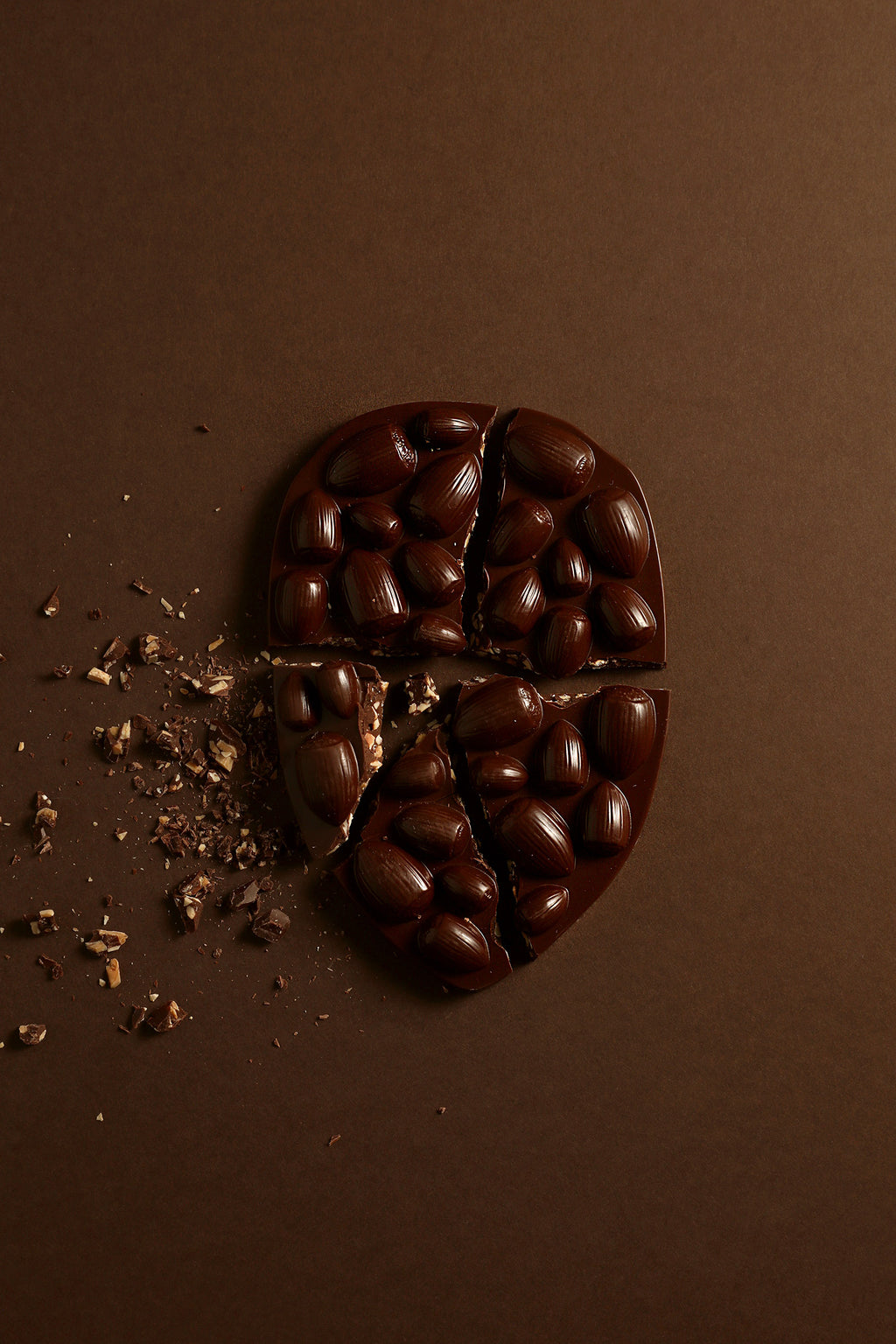 Mendiant hazelnut dark chocolate tablet