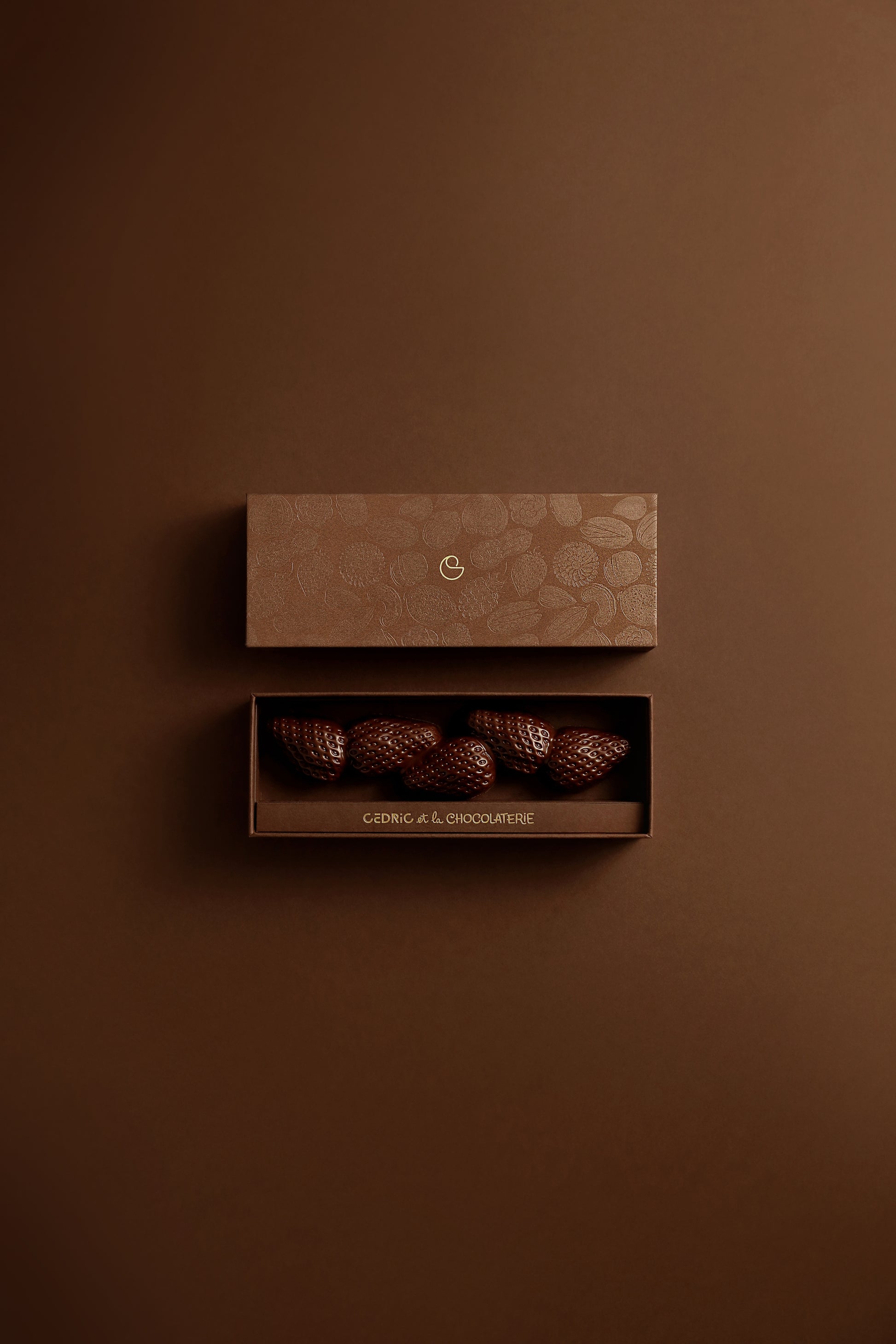 Barre fraise chocolat noir