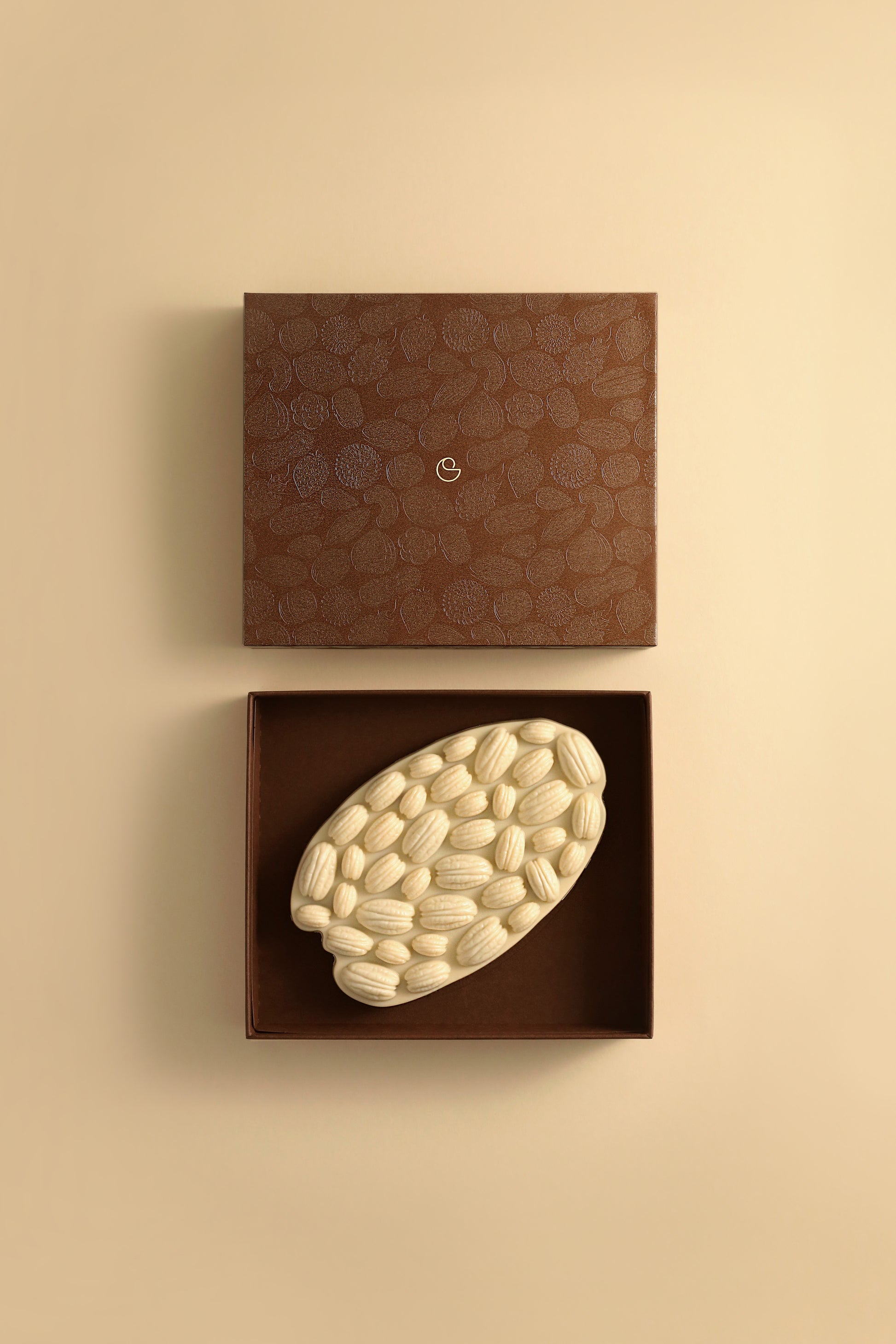 Tablette mendiant pécan chocolat blanc