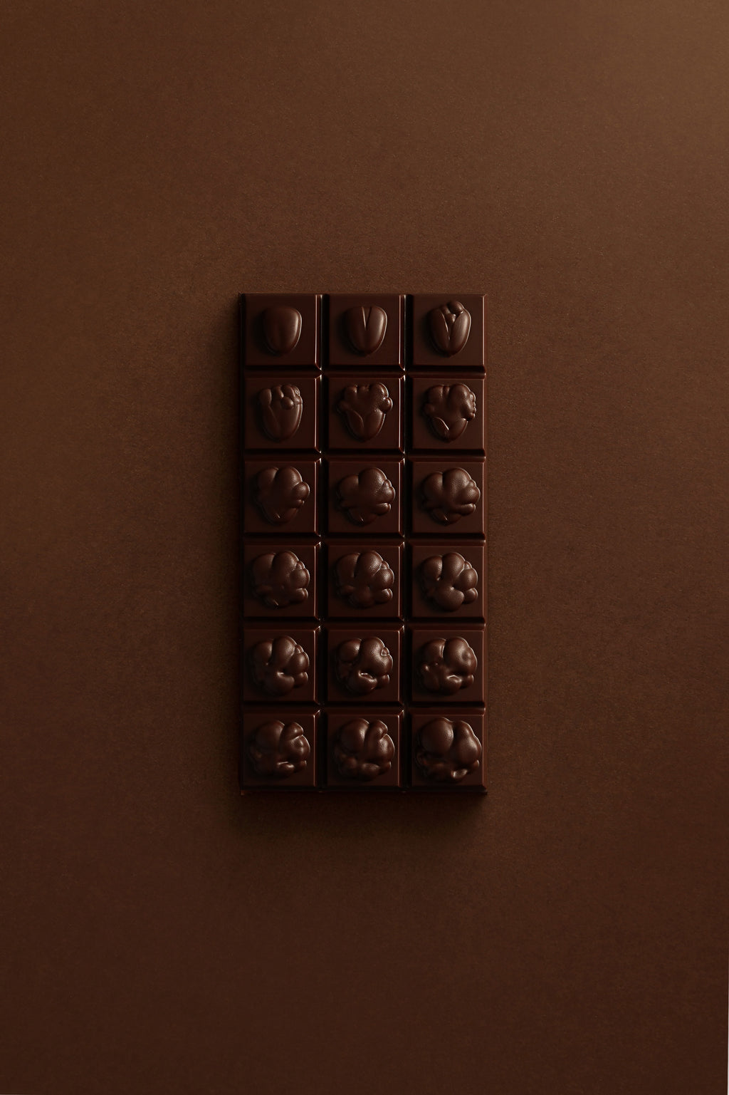 Tablette pop corn chocolat noir