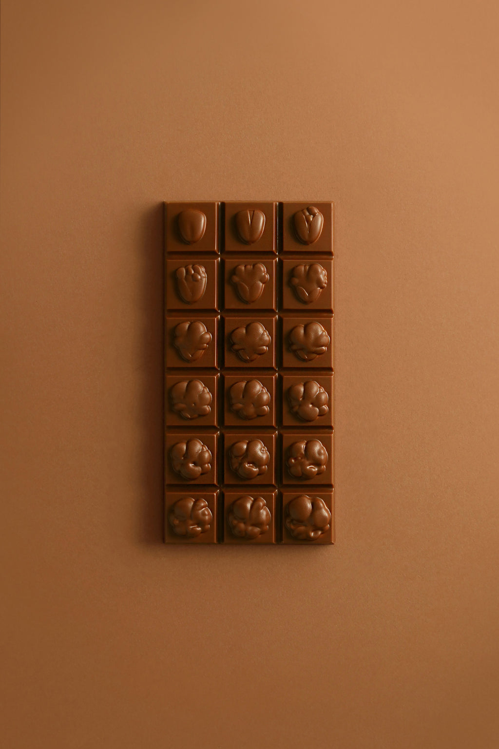 Tablette pop corn chocolat au lait
