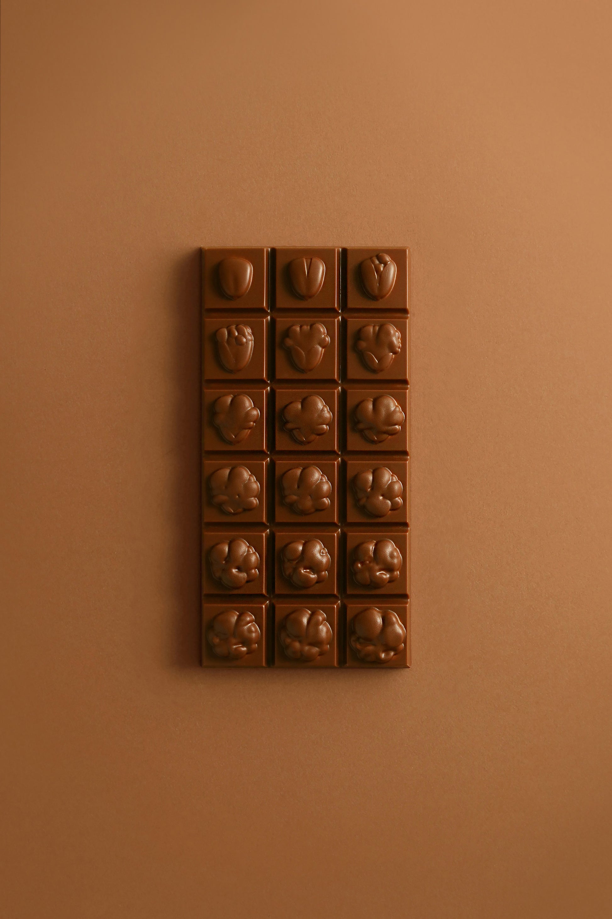 Tablette pop corn chocolat au lait