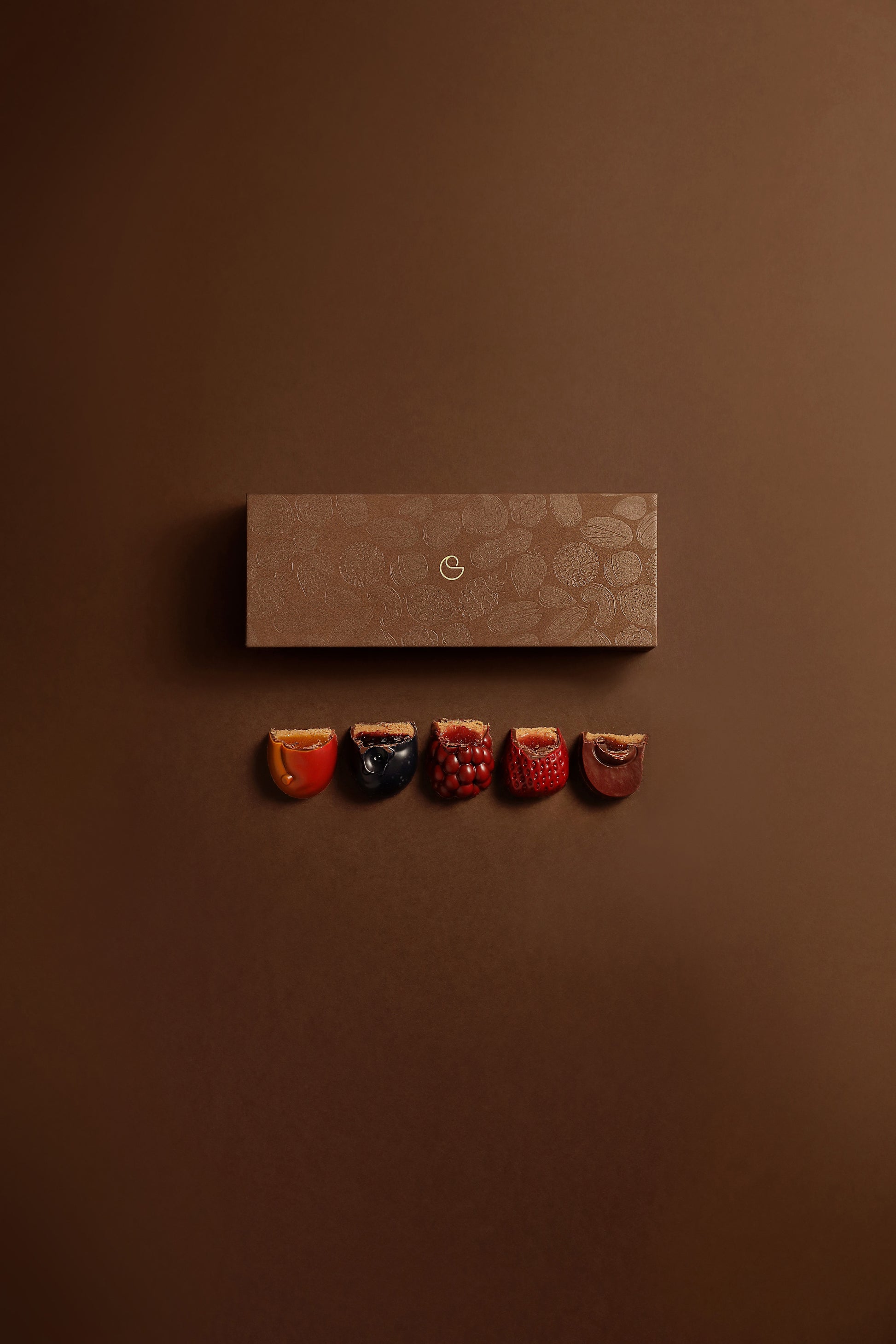 Bonbon d'été coloré chocolat noir