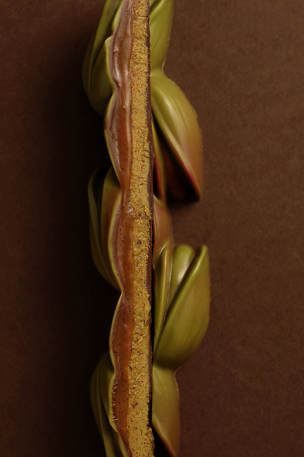 Barre pistache chocolat noir