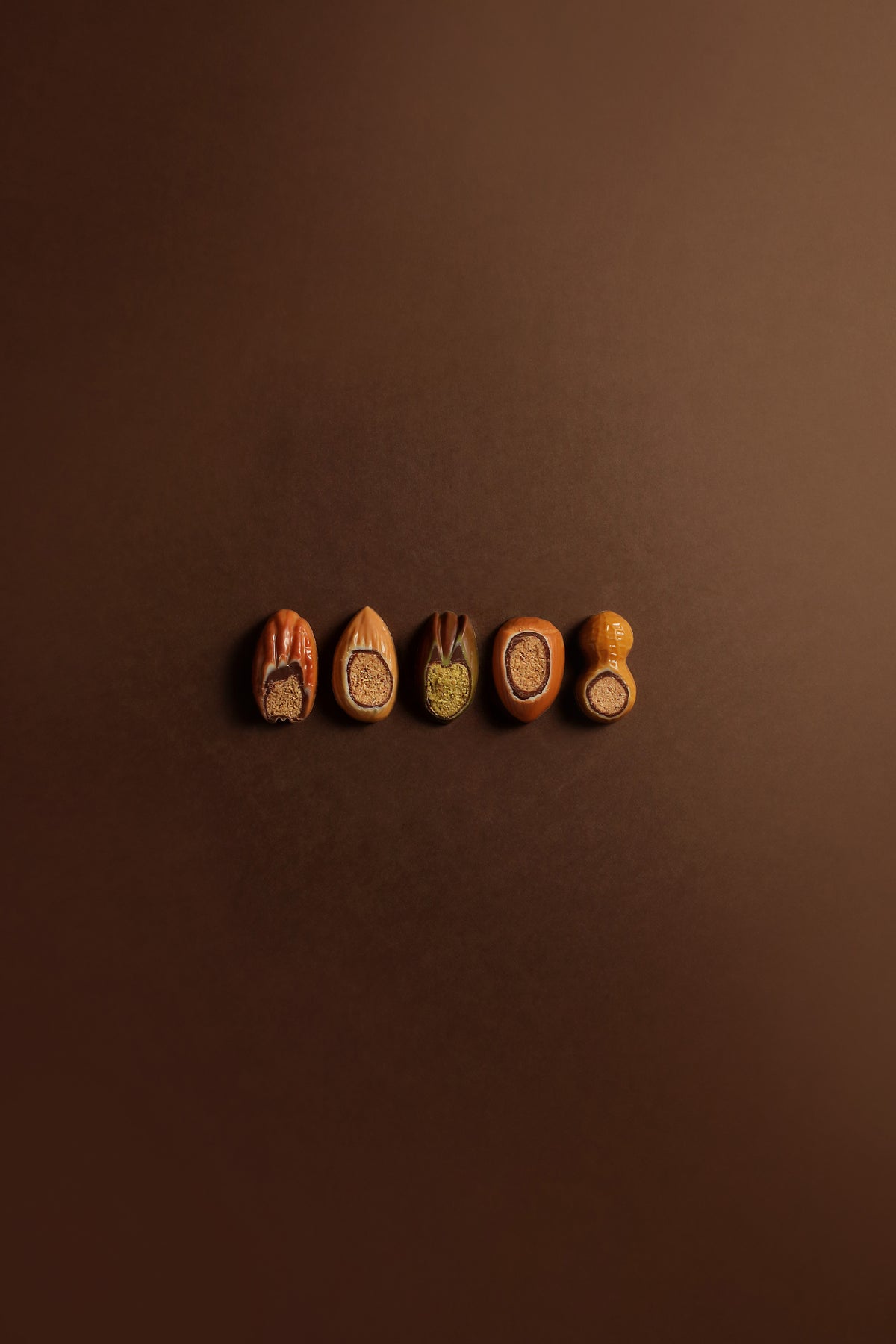 Bonbon trompe l'œil chocolat noir - 5 pcs