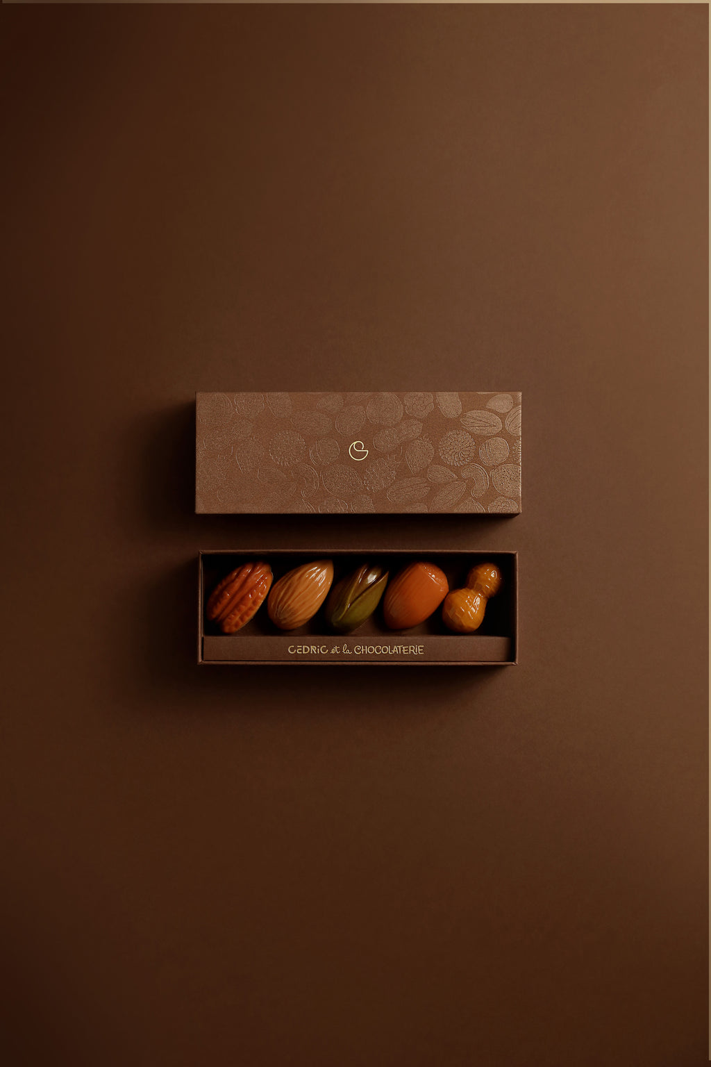 Bonbon trompe l'œil chocolat noir - 5 pcs