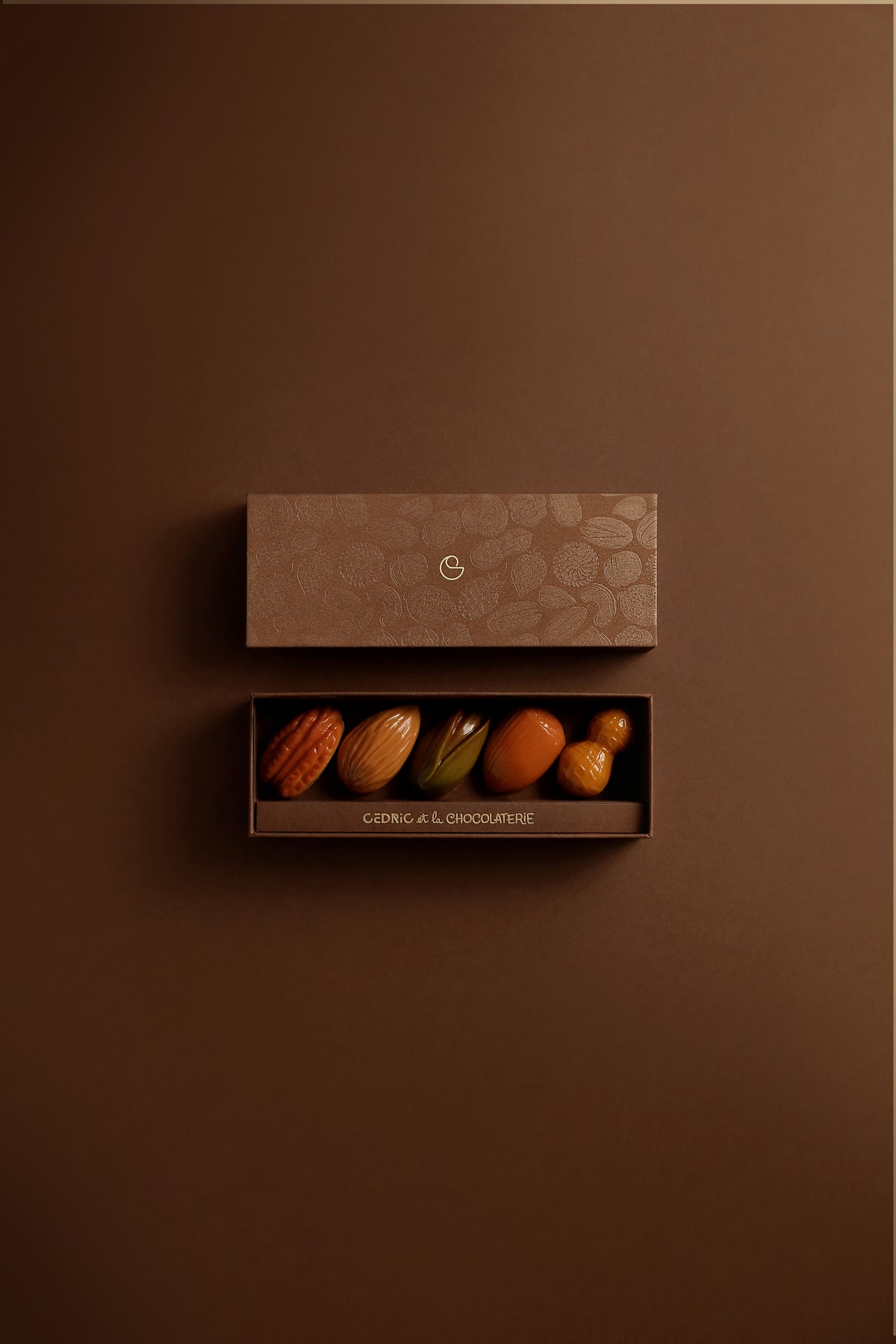 Bonbon trompe l'œil chocolat noir - 5 pcs