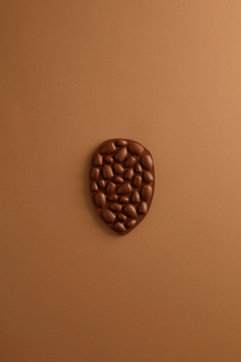 Milk chocolate hazelnut mendiant tablet