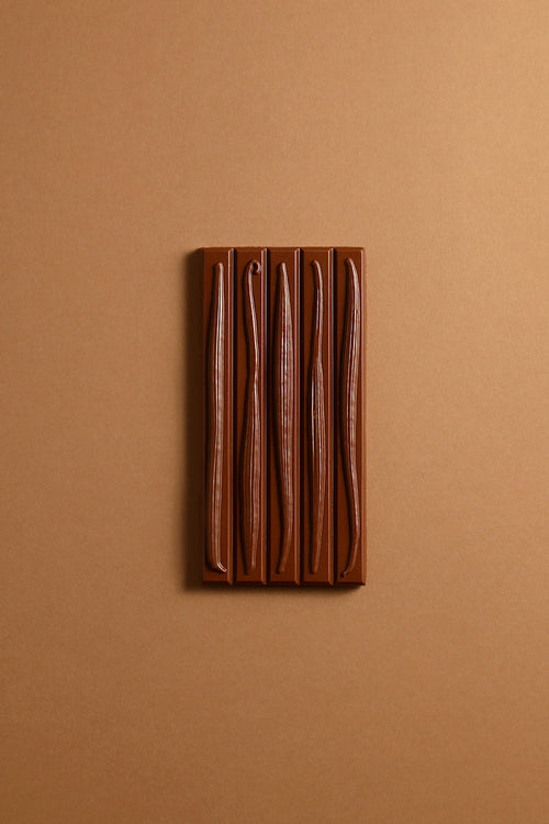 Milk chocolate ganache tablet