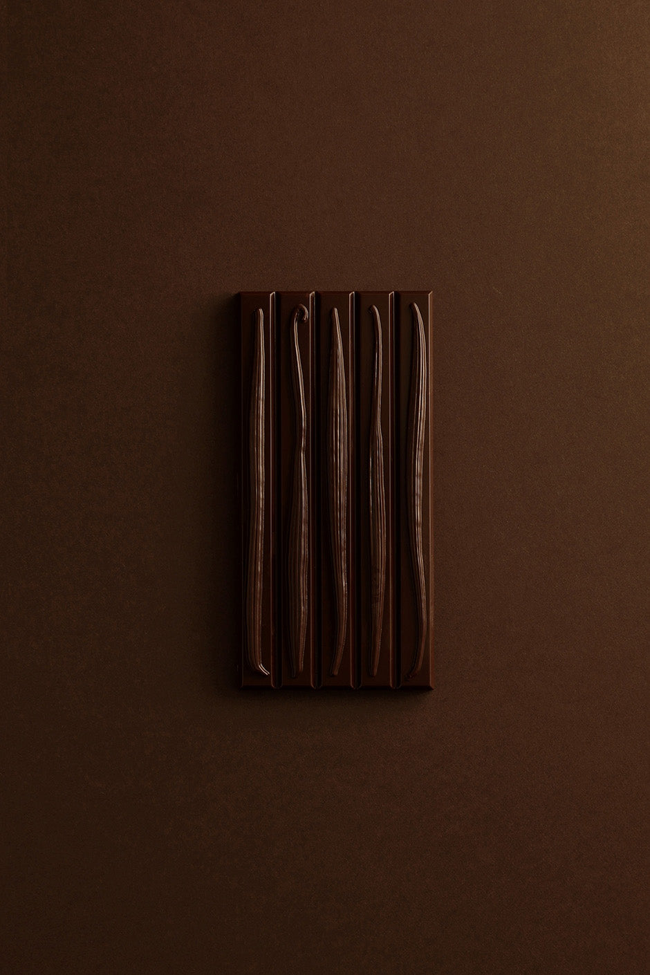 Dark chocolate ganache tablet