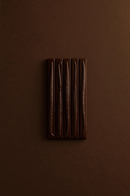 Dark chocolate ganache tablet