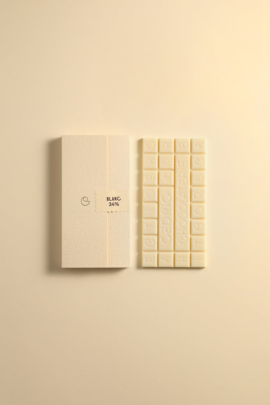 White chocolate tablet
