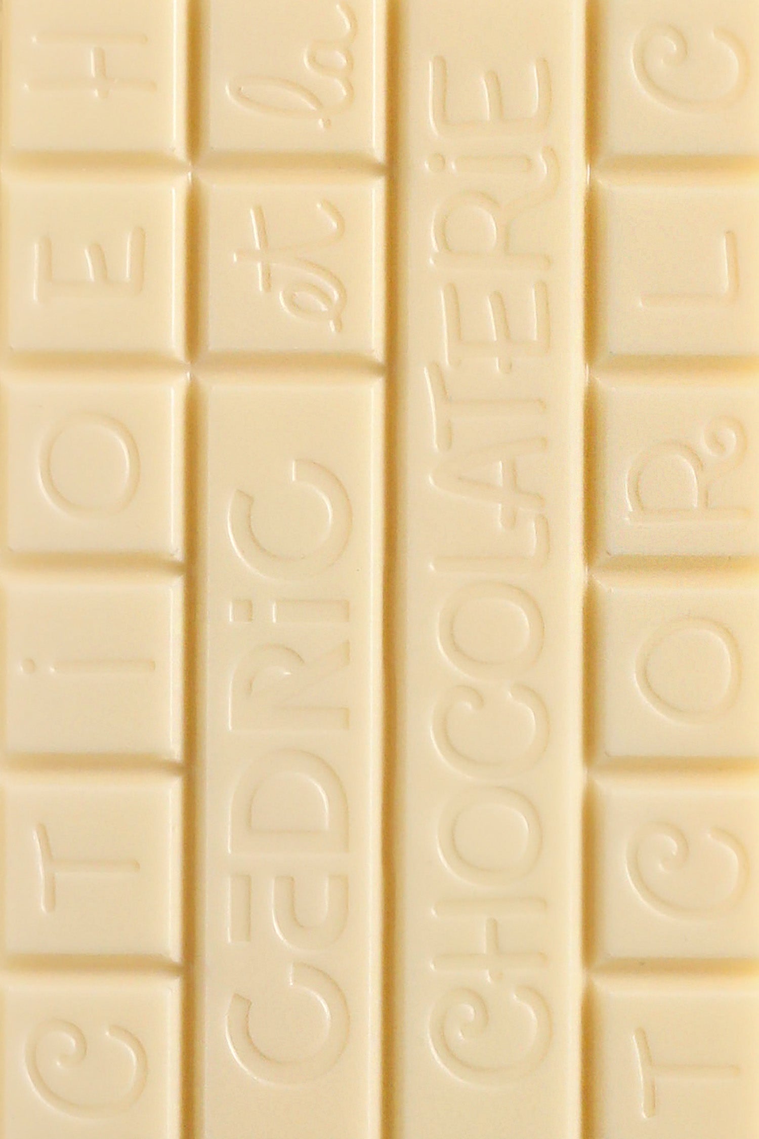 White chocolate tablet