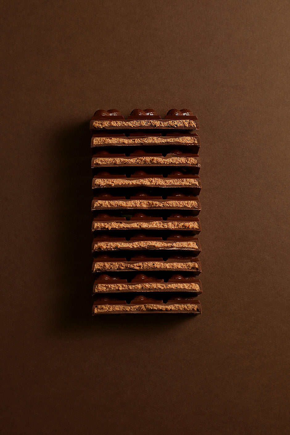 Peanut and dark chocolate bar