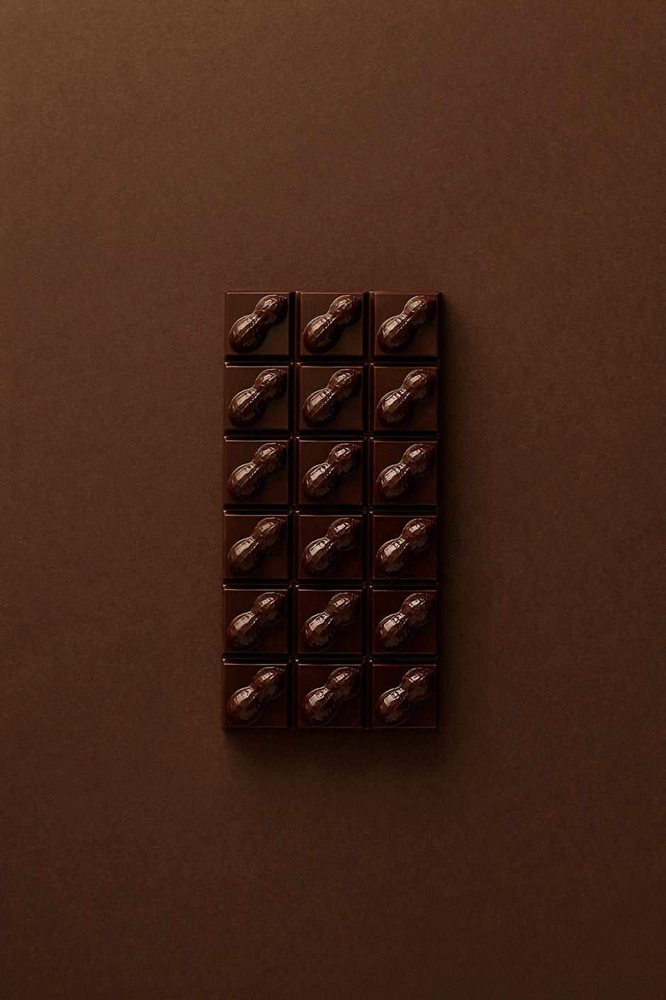 Peanut and dark chocolate bar