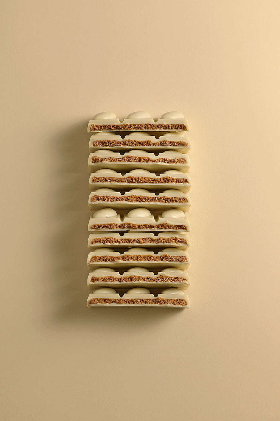 White chocolate hazelnut tablet