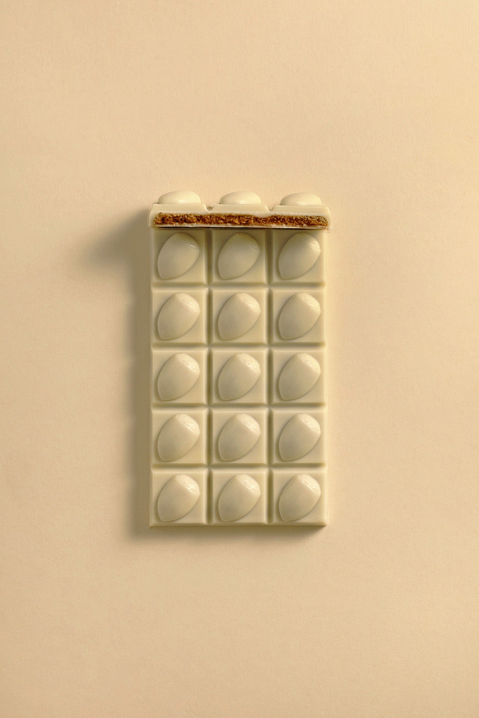 White chocolate hazelnut tablet