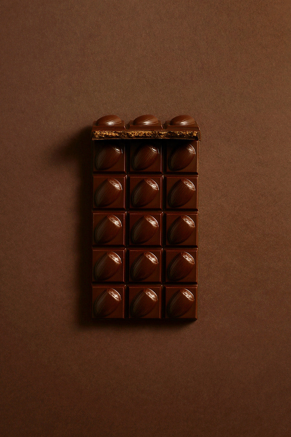 Dark chocolate hazelnut tablet