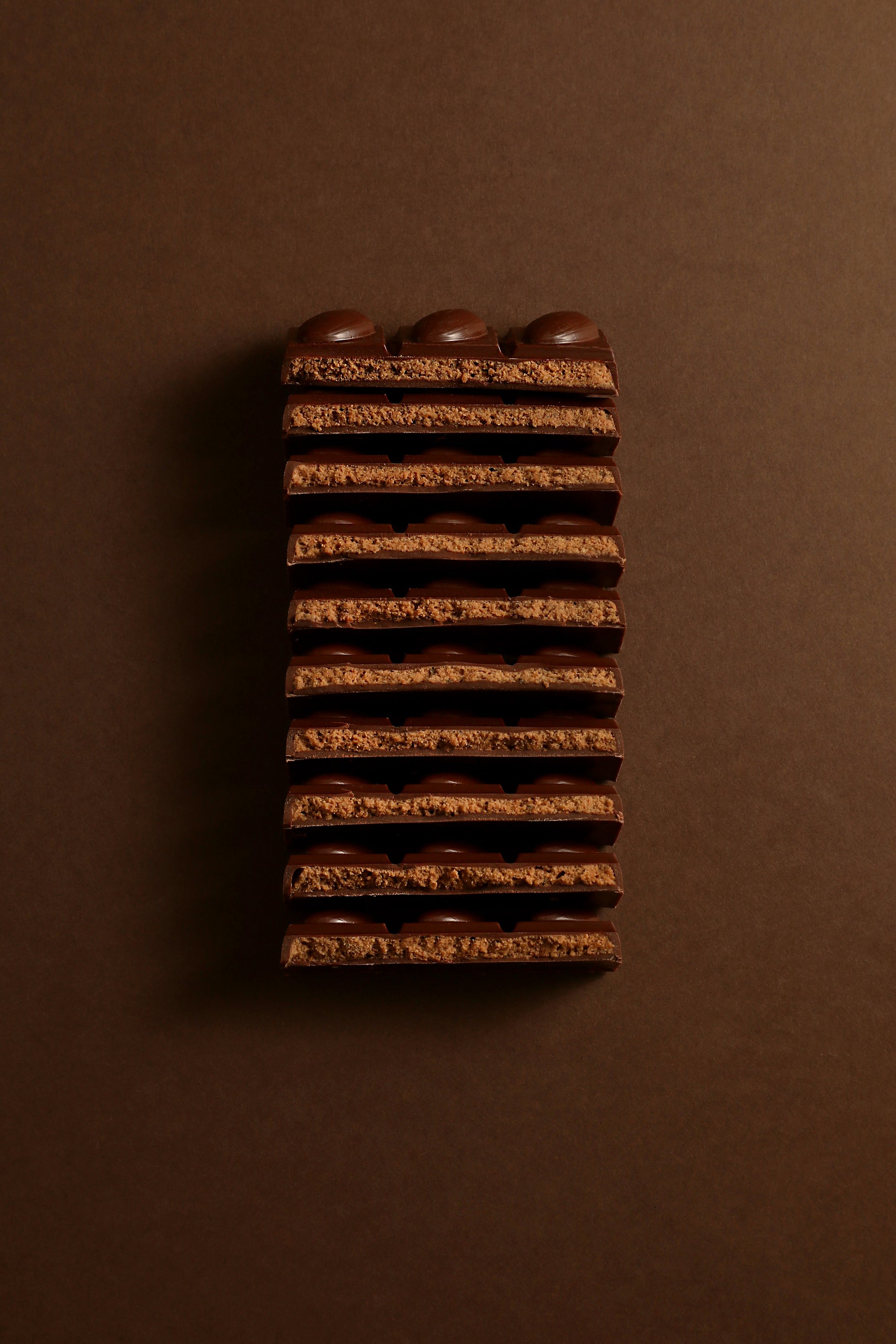 Dark chocolate hazelnut tablet