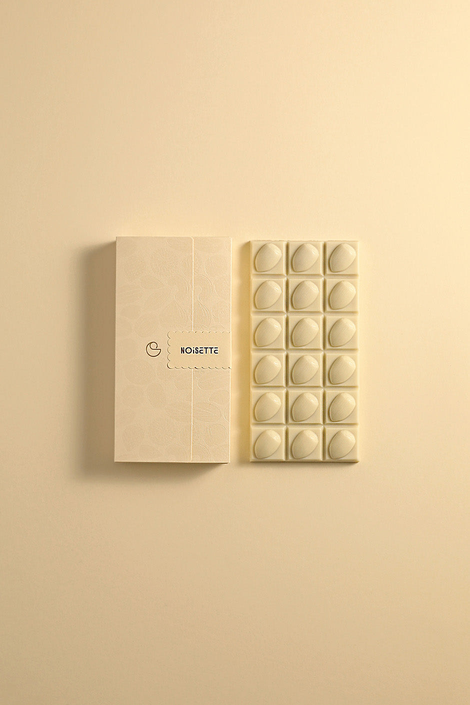 White chocolate hazelnut tablet