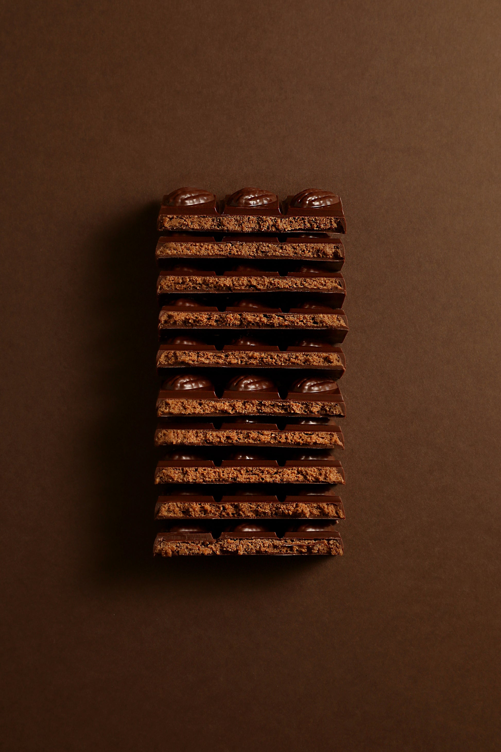 Dark chocolate pecan tablet