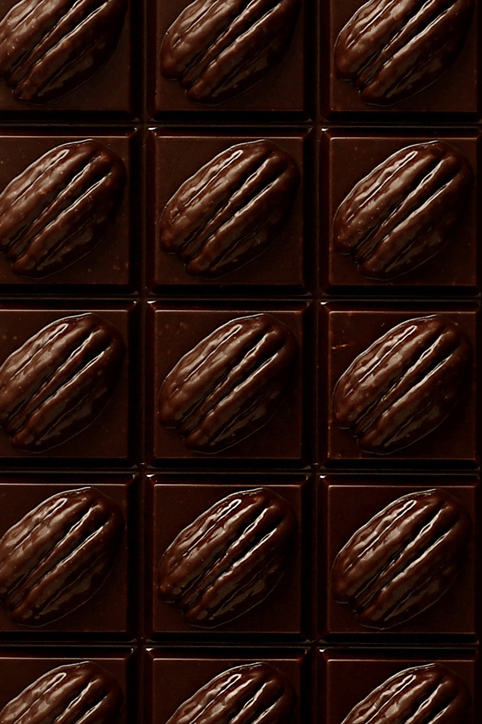 Dark chocolate pecan tablet