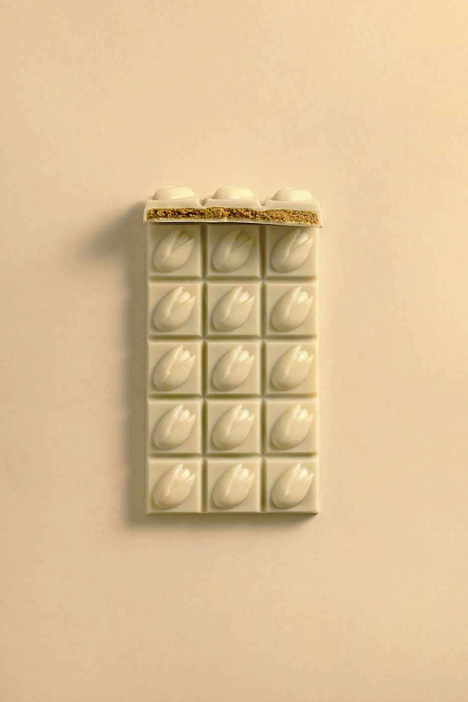 White chocolate pistachio tablet